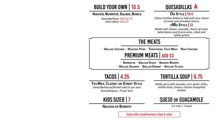 Chiloso Mexican Bistro - Rockwall, TX menu_pic