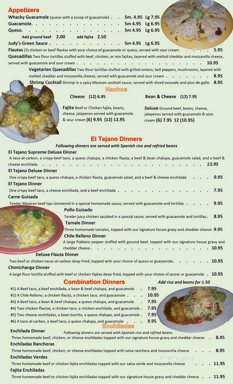 El Tejano Mexican Restaurant - Channelview, TX menu_pic
