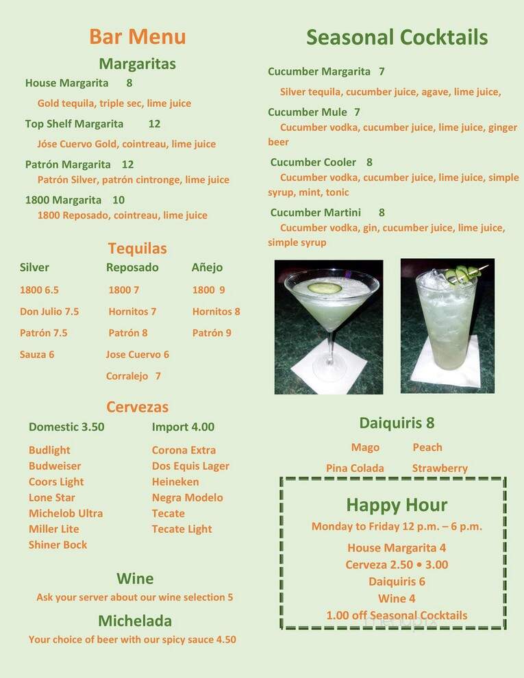 El Tejano Mexican Restaurant - Channelview, TX menu_pic