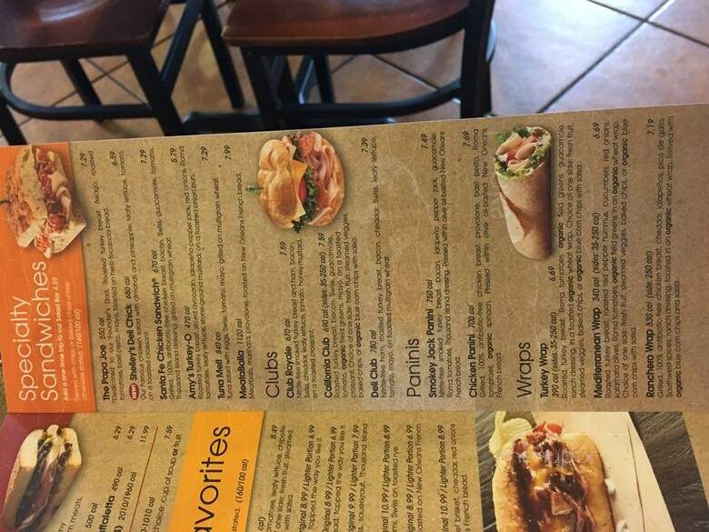 Jason's Deli - Tyler, TX menu_pic