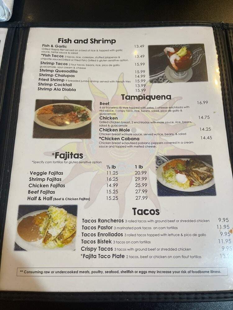 La Cabana Grill - Spicewood, TX menu_pic