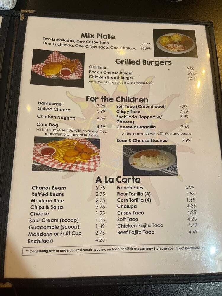 La Cabana Grill - Spicewood, TX menu_pic