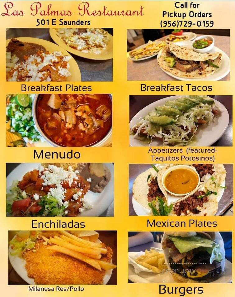 Las Palmas Bar & Grill - Laredo, TX menu_pic