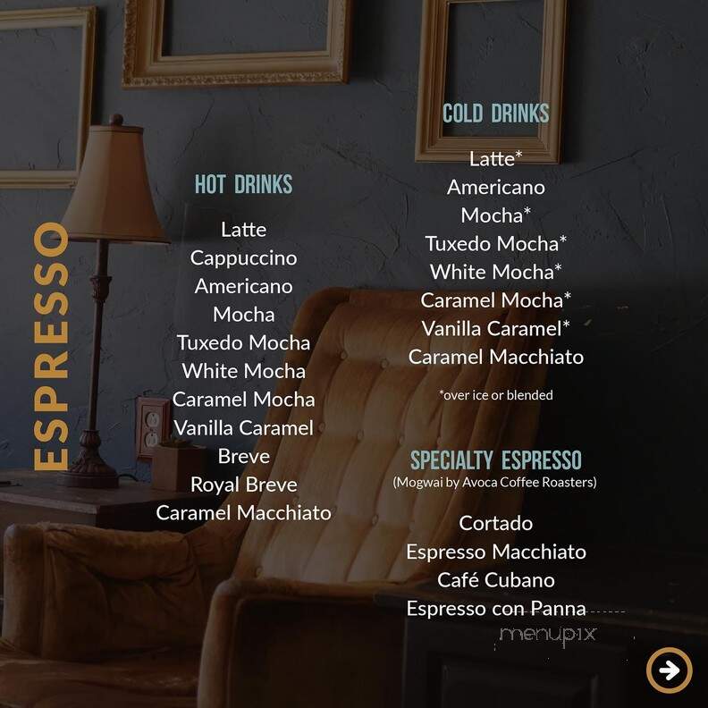 Monk's Coffee Shop - Abilene, TX menu_pic