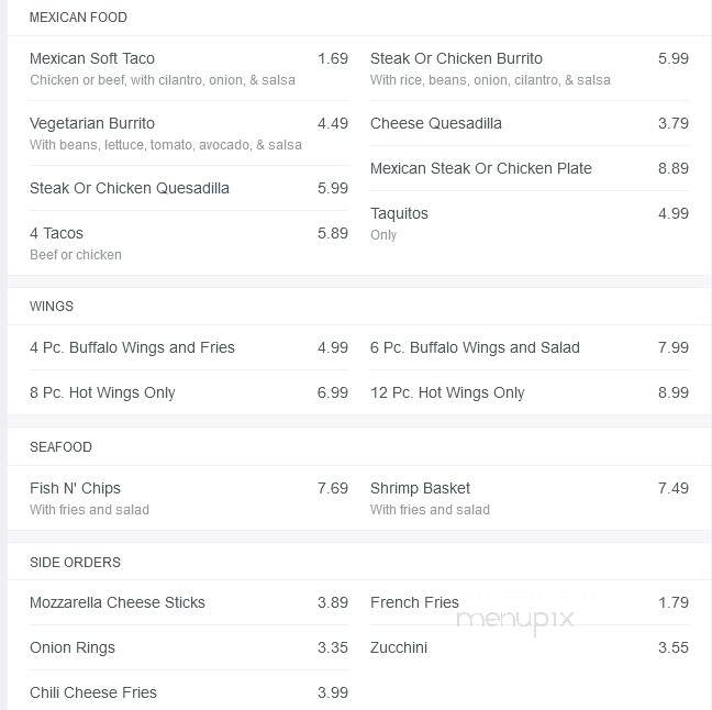 Stars Restaurant - Edinburg, TX menu_pic