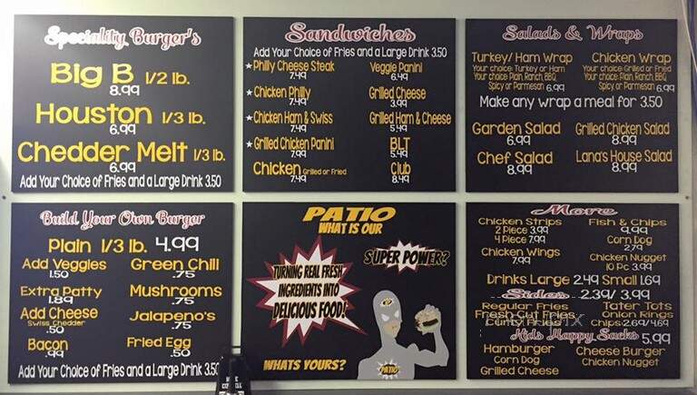 Patio Drive In - Blanding, UT menu_pic