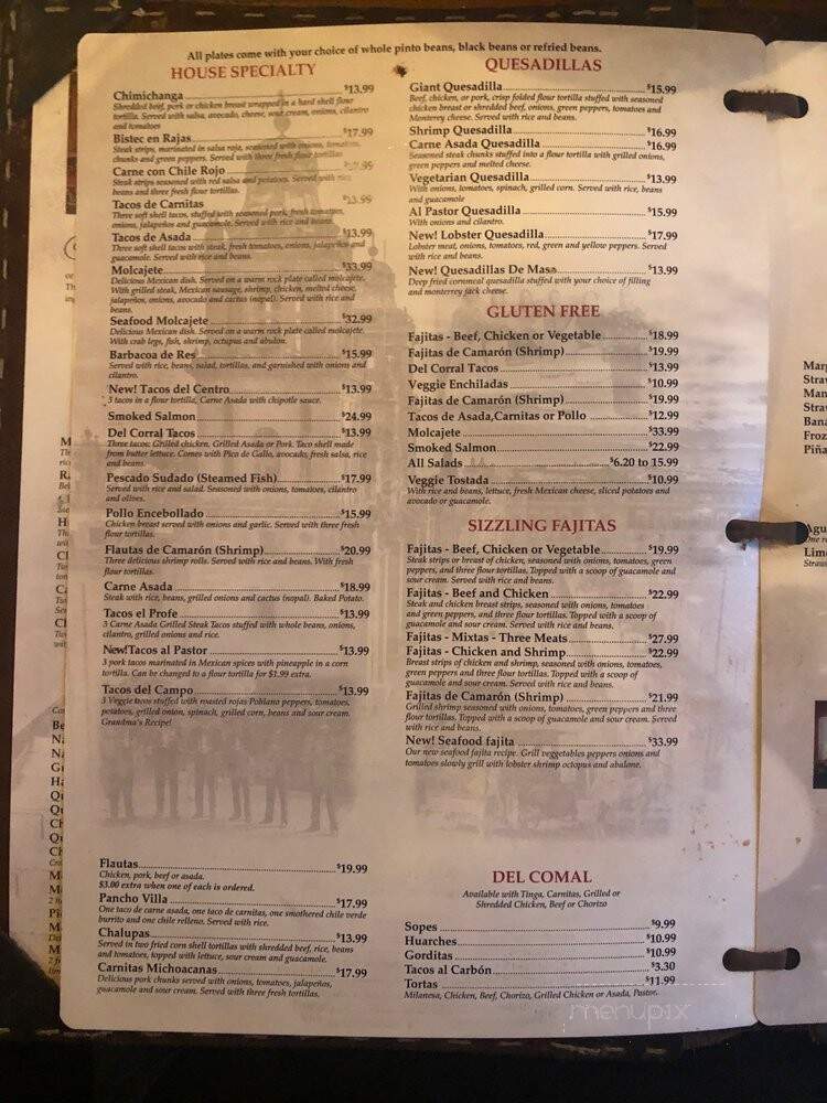 Maria Bonita Mexican Grill - Orem, UT menu_pic