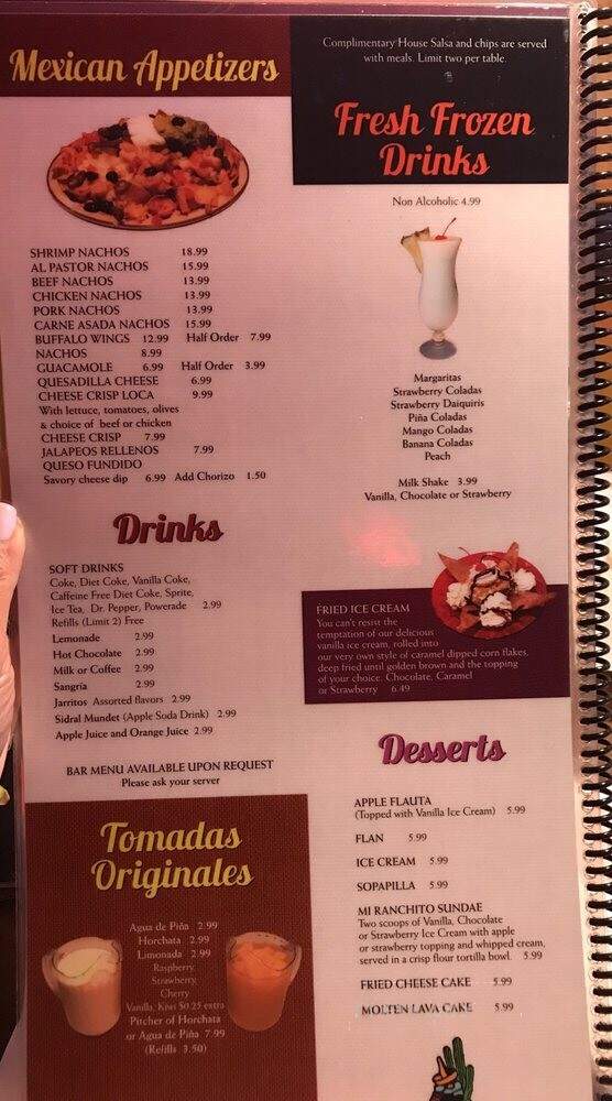 Mi Ranchito - Orem, UT menu_pic