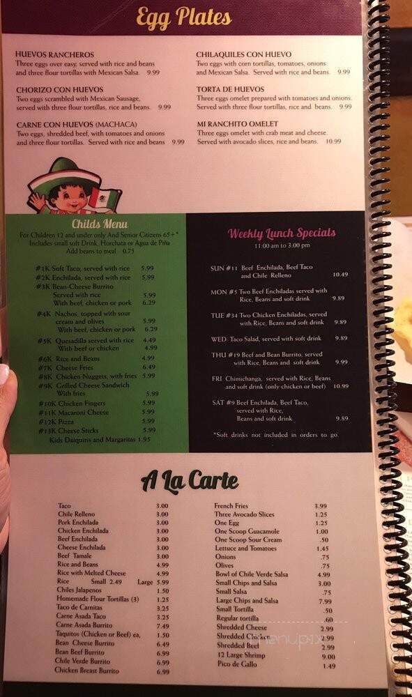 Mi Ranchito - Orem, UT menu_pic