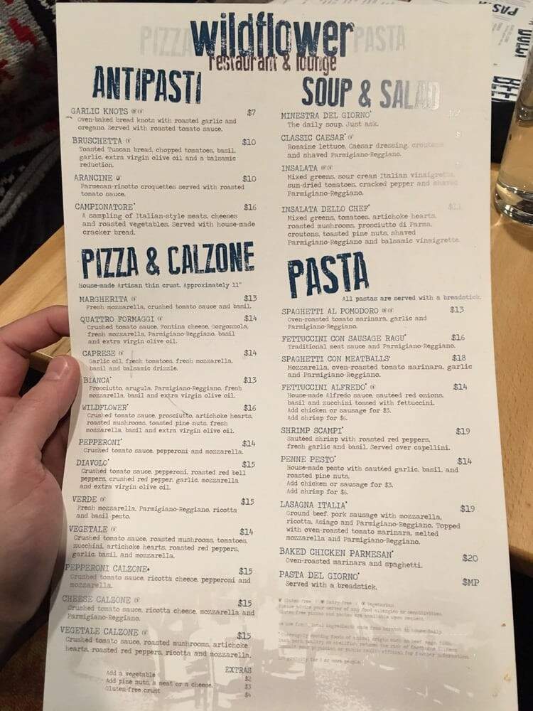Wildflower Restaurant - Snowbird, UT menu_pic
