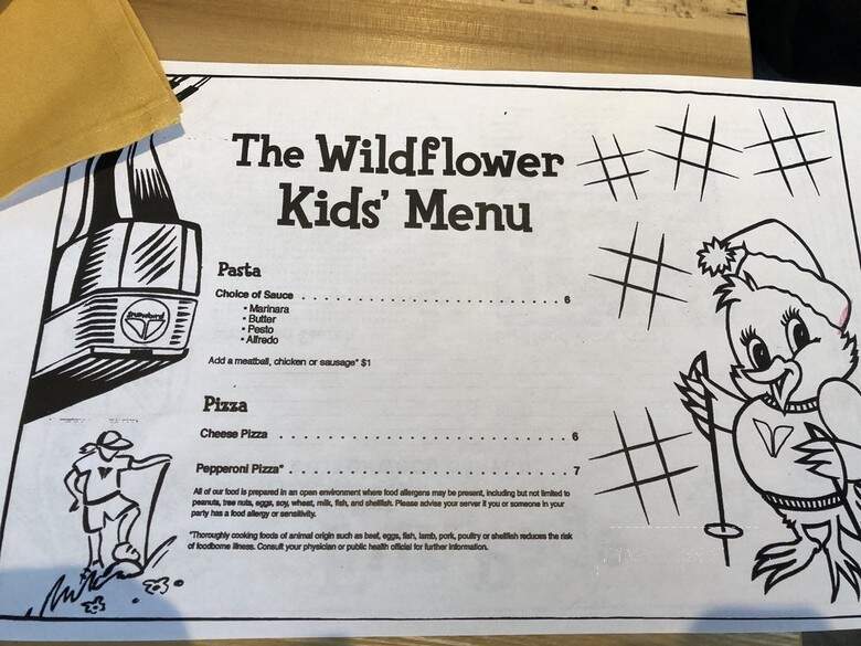Wildflower Restaurant - Snowbird, UT menu_pic