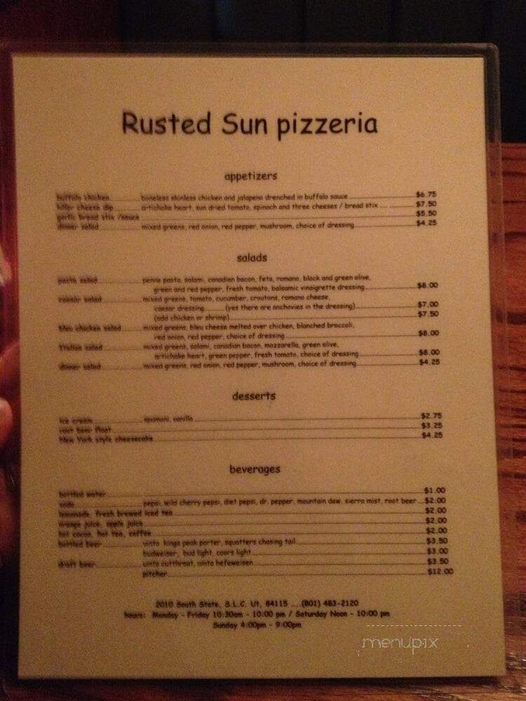 Rusted Sun Pizzeria - Salt Lake City, UT