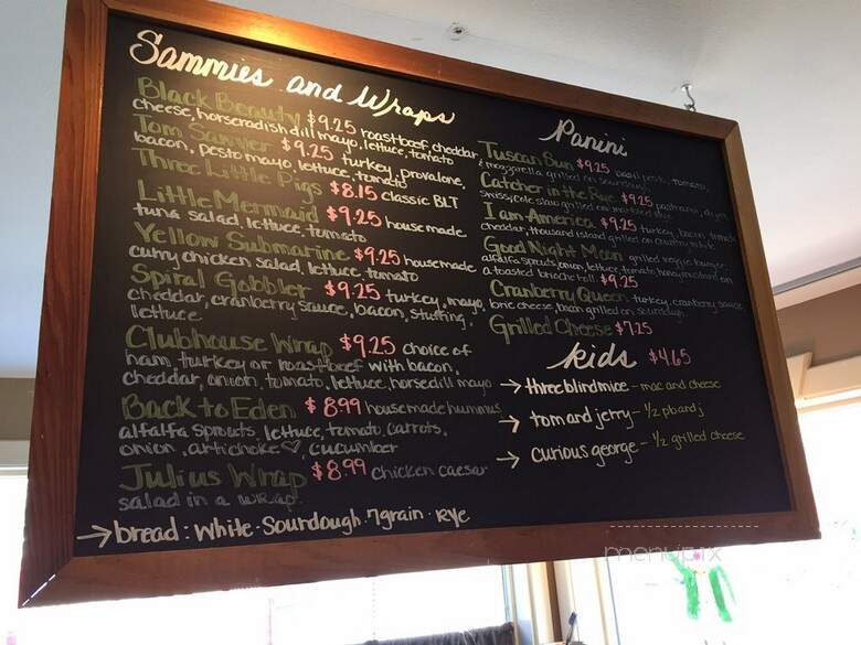 Spiral Press Cafe - Manchester Center, VT menu_pic