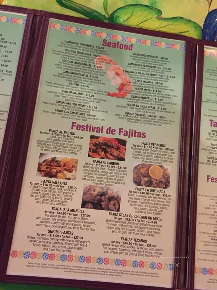 Camino Real - Virginia Beach, VA menu_pic