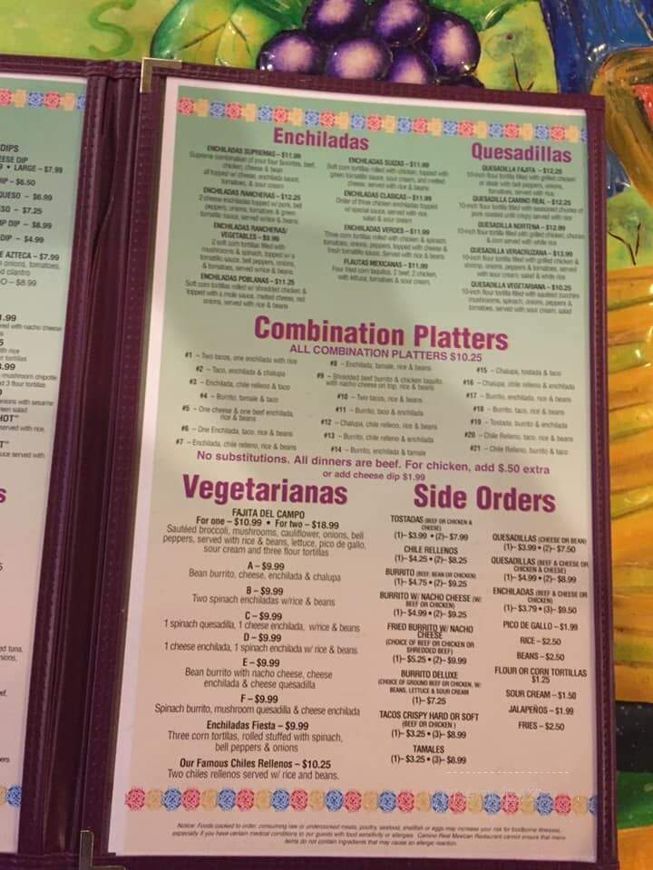 Camino Real - Virginia Beach, VA menu_pic