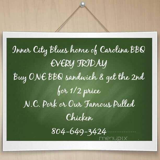 Carolina Bar B Que - Richmond, VA menu_pic
