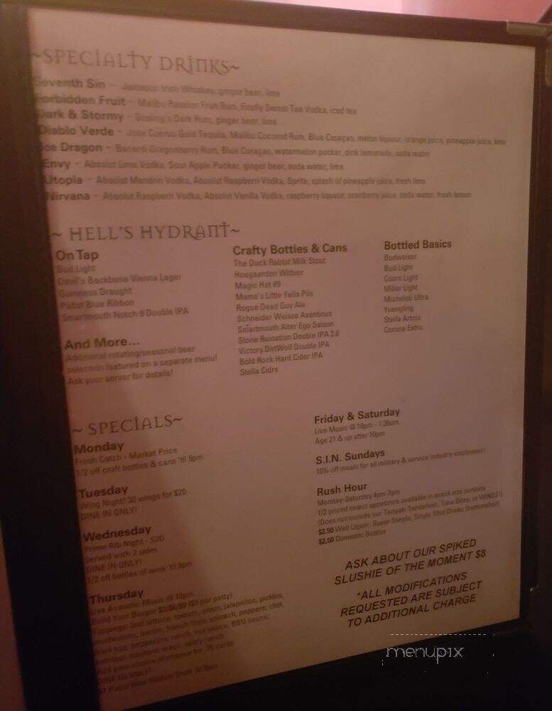 Hell's Kitchen - Norfolk, VA menu_pic