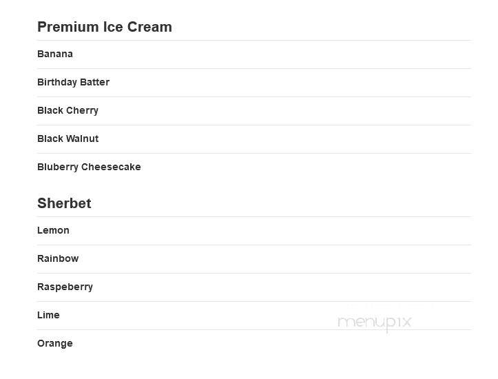 Hershey Creamery Co & Ice Cream - Winchester, VA menu_pic