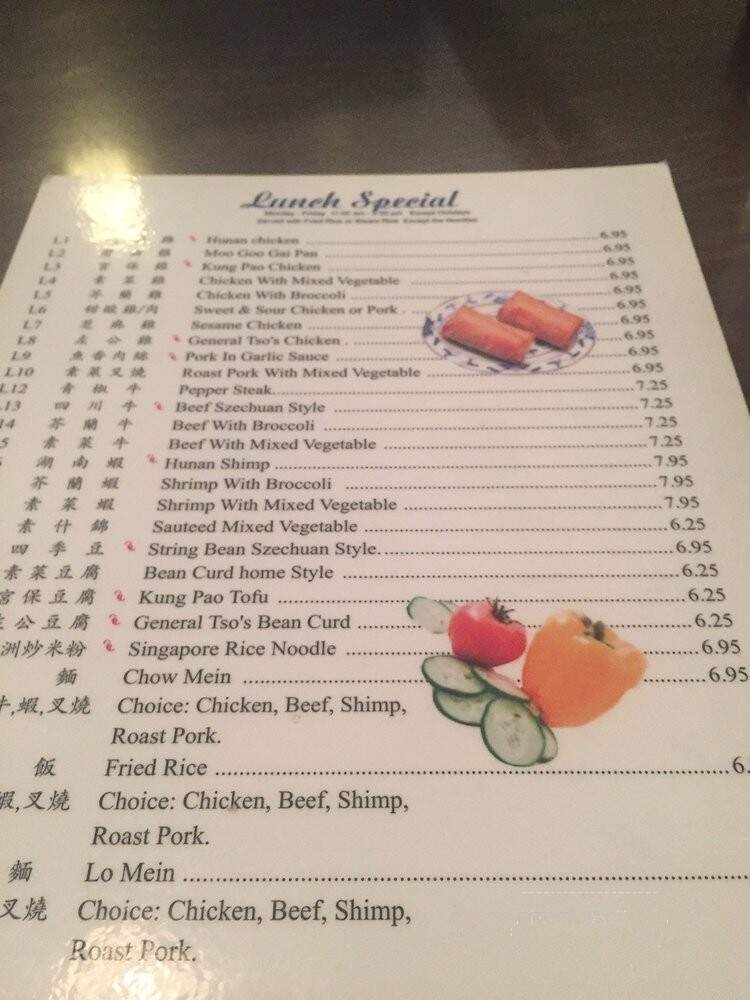 Hunan Taste Restaurant - Springfield, VA menu_pic
