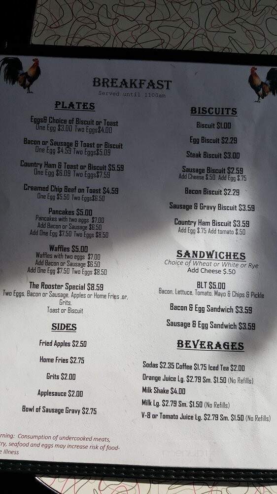 Lindsay's Roost Bar & Grill - Hot Springs, VA menu_pic