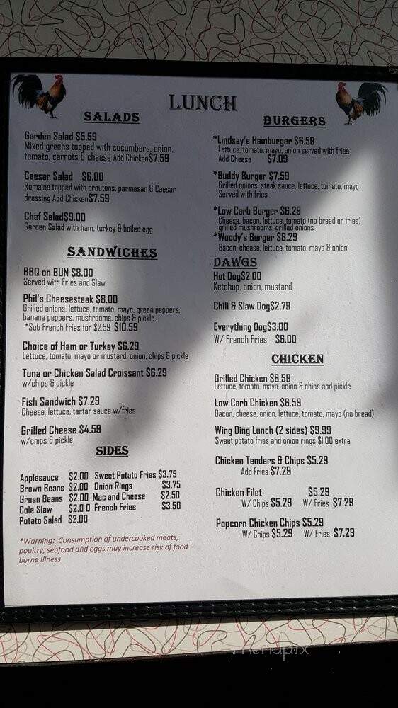 Lindsay's Roost Bar & Grill - Hot Springs, VA menu_pic