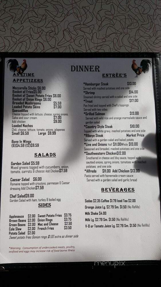 Lindsay's Roost Bar & Grill - Hot Springs, VA menu_pic