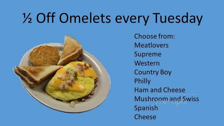 Omelet Shoppe - Dublin, VA menu_pic