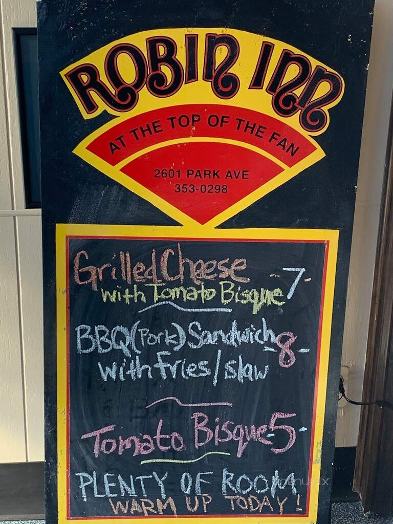 Robin Inn - Richmond, VA menu_pic