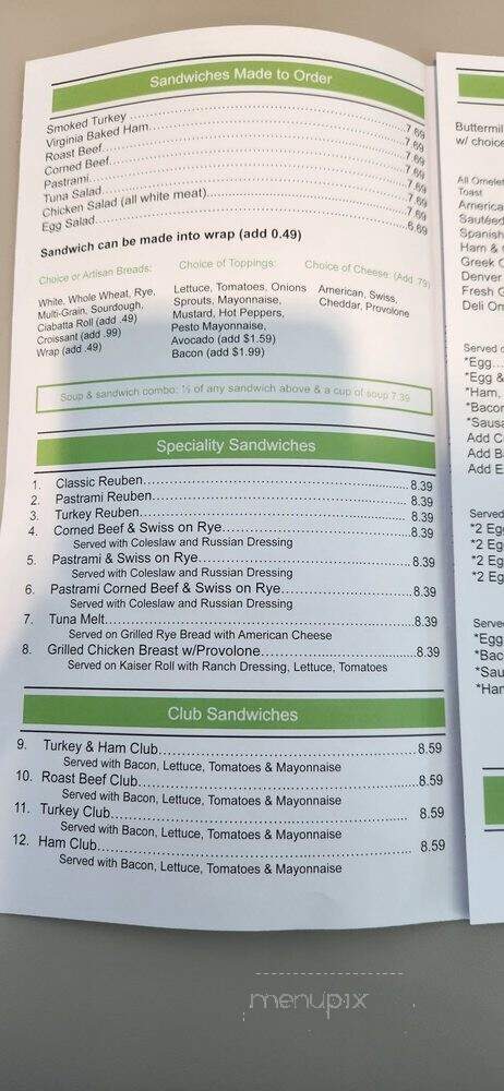 Sophia's Deli - Alexandria, VA menu_pic
