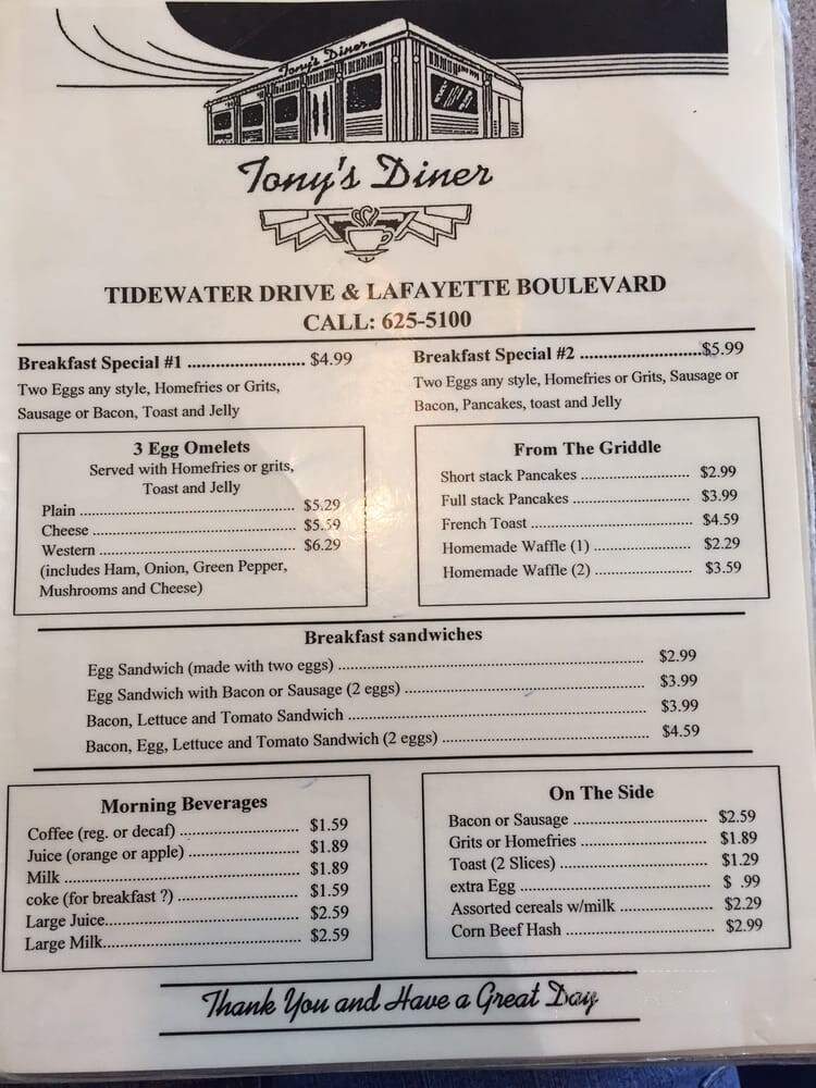 Tony's Diner - Norfolk, VA