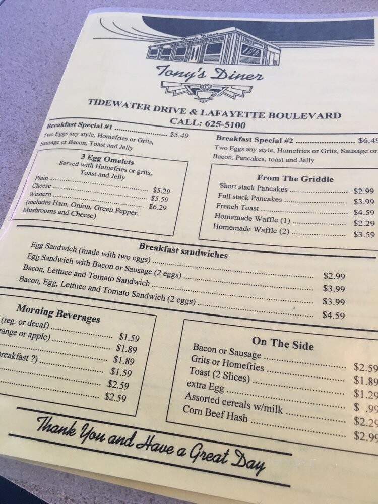 Tony's Diner - Norfolk, VA