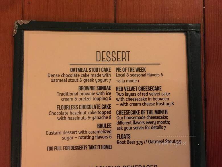 Boundary Bay Brewery & Bistro - Bellingham, WA menu_pic