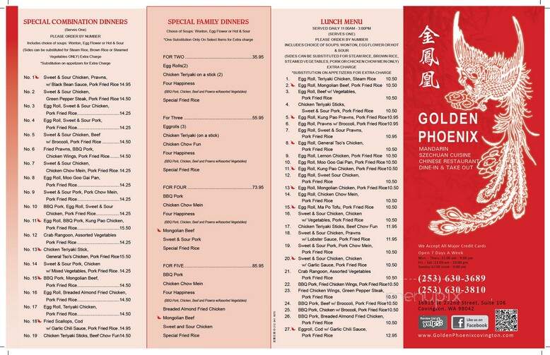 Golden Phoenix Chinese Restaurant - Covington, WA