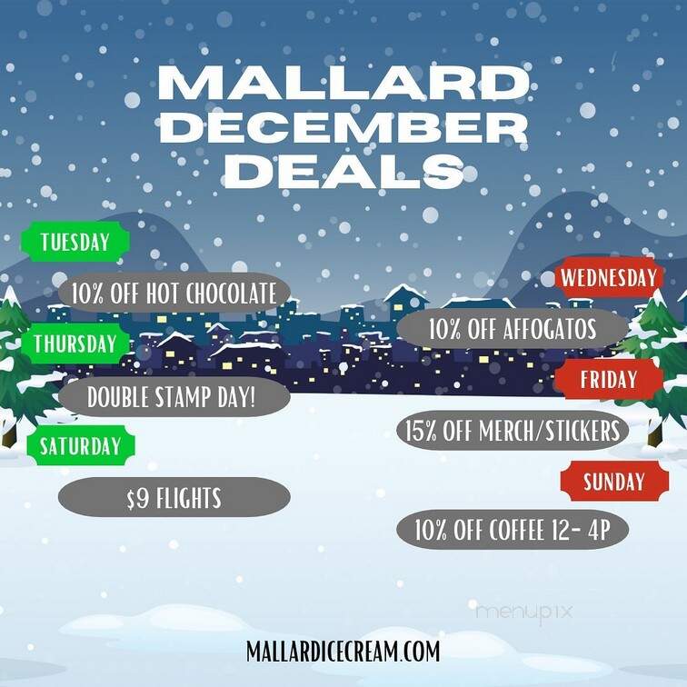 Mallard Ice Cream & Cafe - Bellingham, WA menu_pic