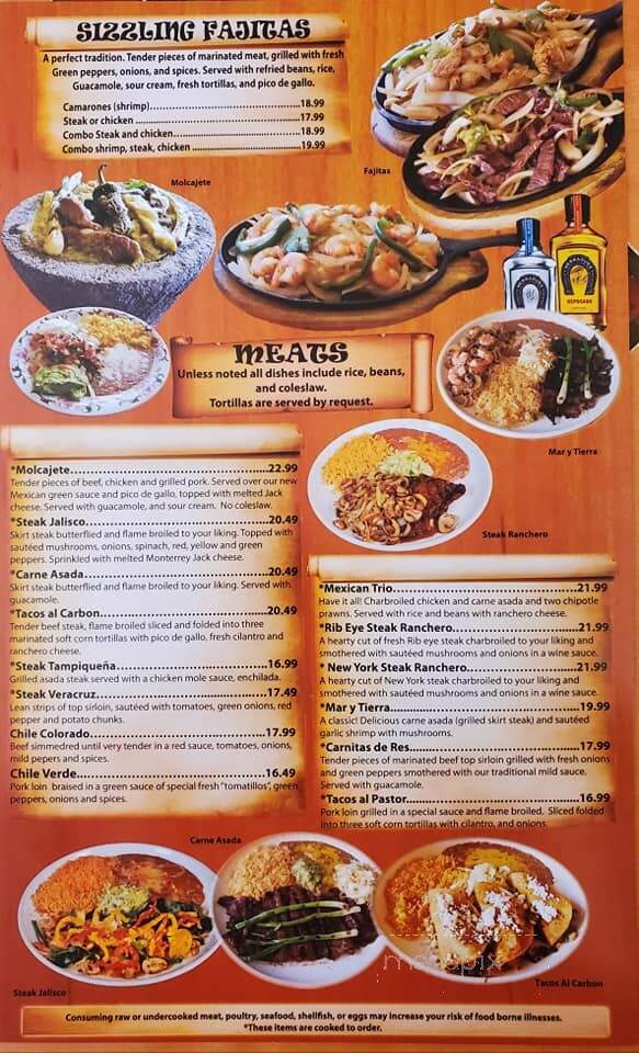 Mi Mexico - Bellingham, WA menu_pic