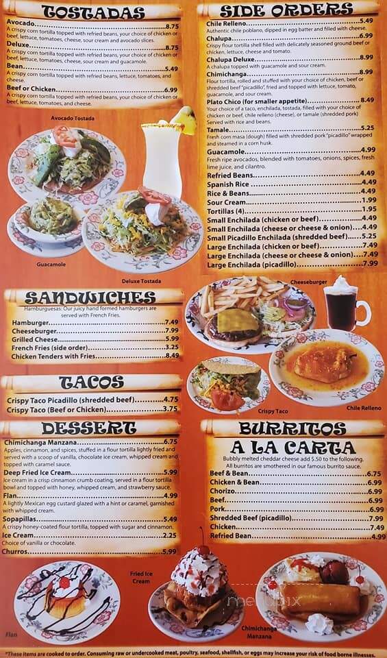 Mi Mexico - Bellingham, WA menu_pic
