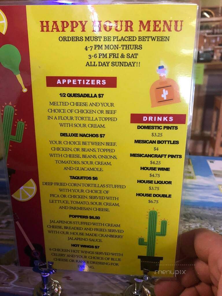 Paso Del Norte - Blaine, WA menu_pic