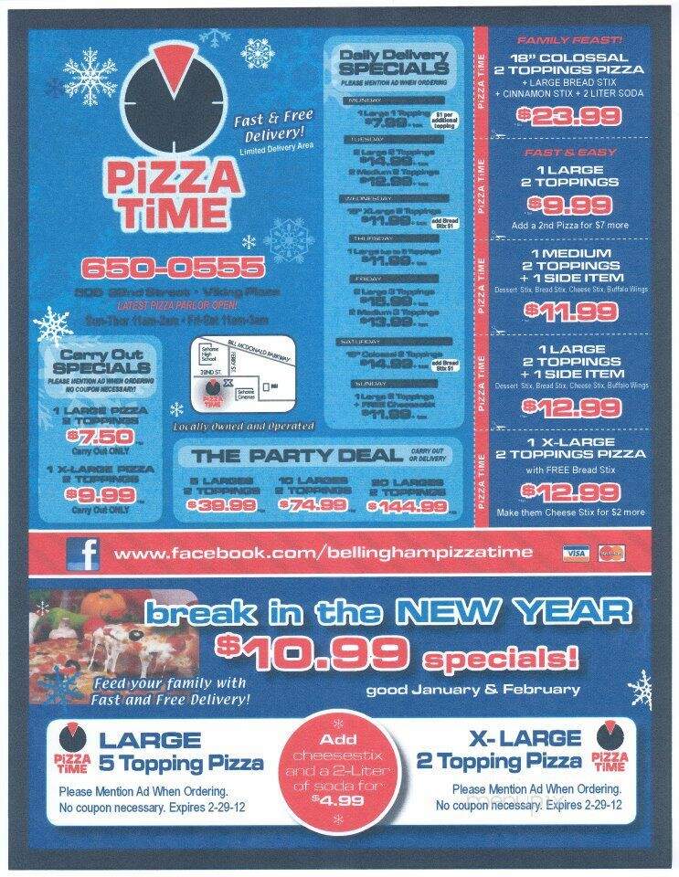 Pizza Time - Bellingham, WA