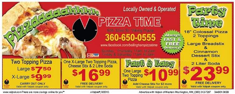 Pizza Time - Bellingham, WA
