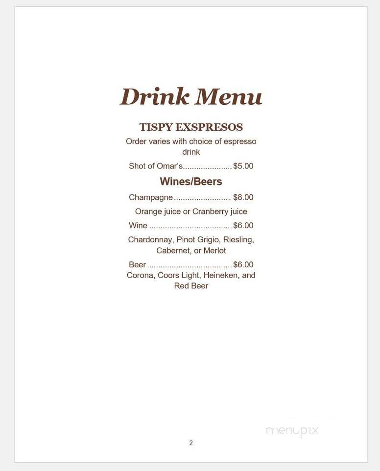 Sticky Fingers Bakery & Cafe - Naches, WA menu_pic