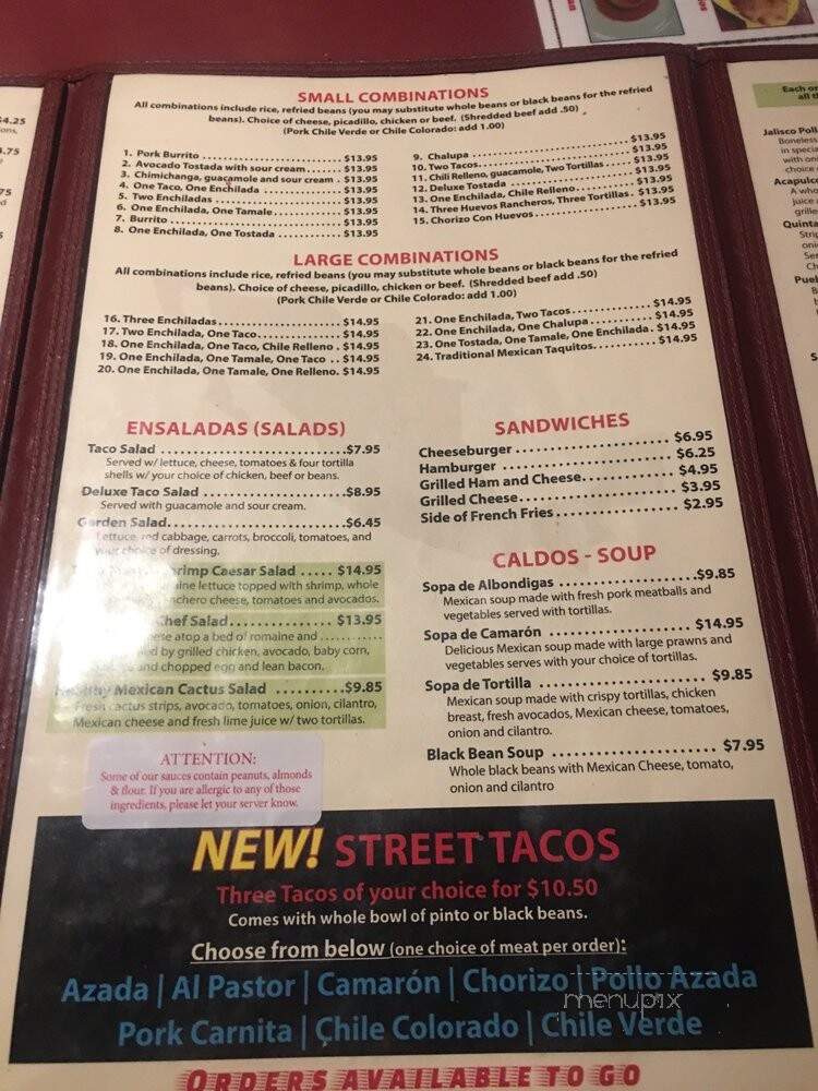 Todo Mexico - Lynnwood, WA menu_pic