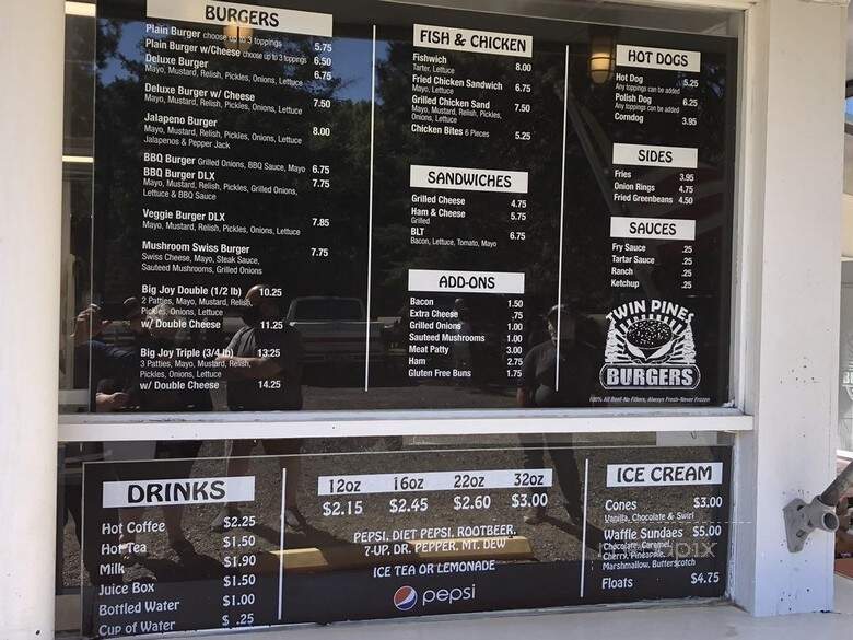 Twin Pines Drive-In - Cle Elum, WA menu_pic