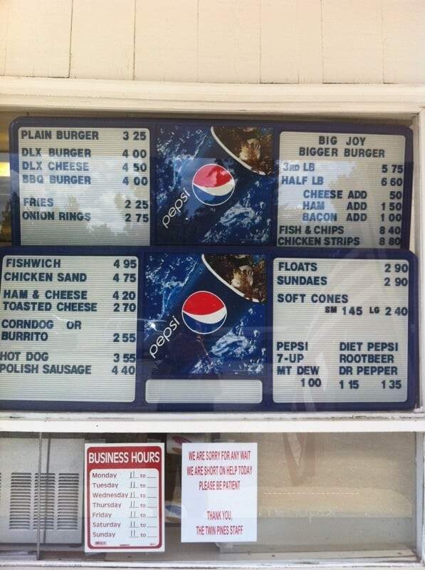 Twin Pines Drive-In - Cle Elum, WA menu_pic
