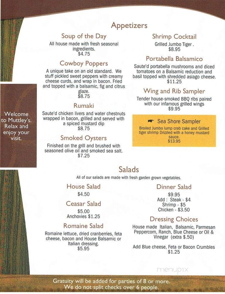 Muttley's - Davis, WV menu_pic