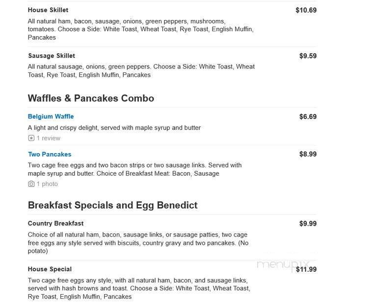 Altoona Family Restaurant - Altoona, WI menu_pic