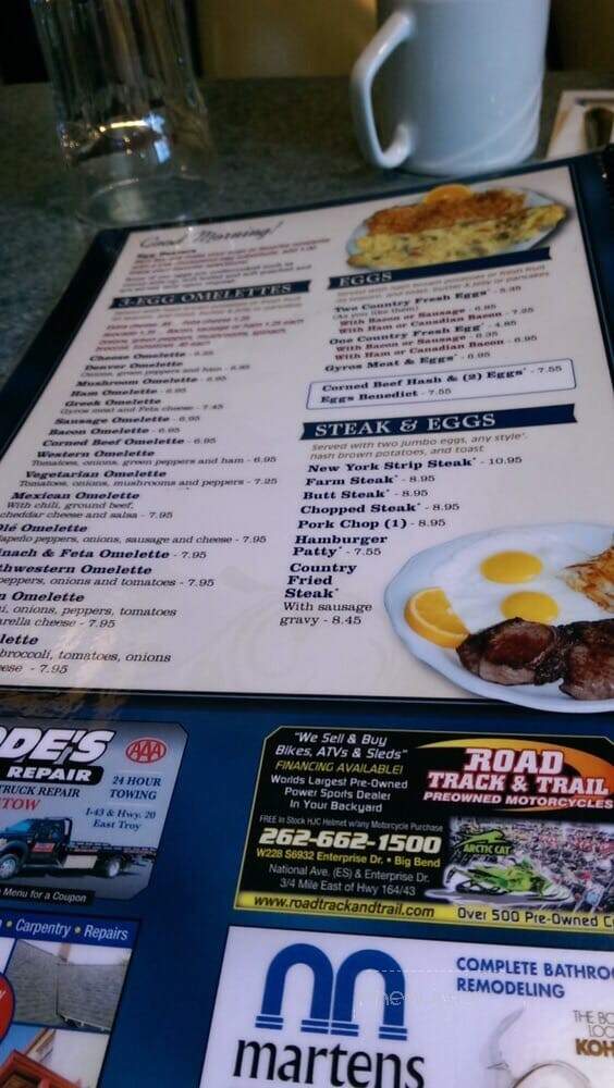 Blue Bay Family Restaurant - Mukwonago, WI menu_pic