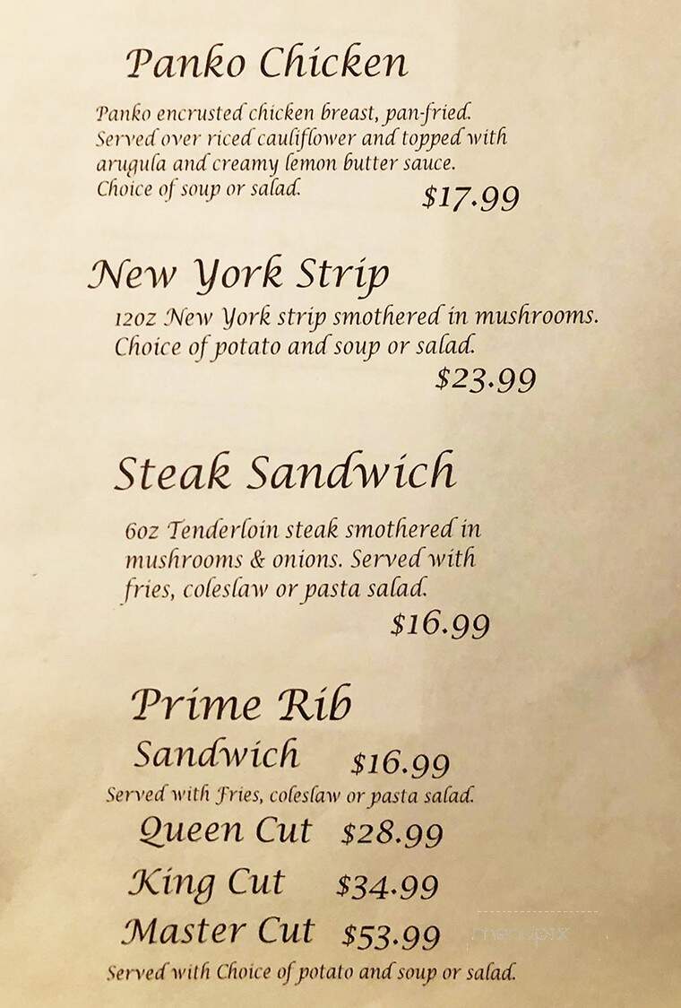 Final Approach - Milwaukee, WI menu_pic