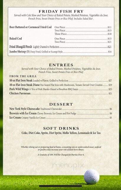 Fore Season Restaurant - Baraboo, WI menu_pic