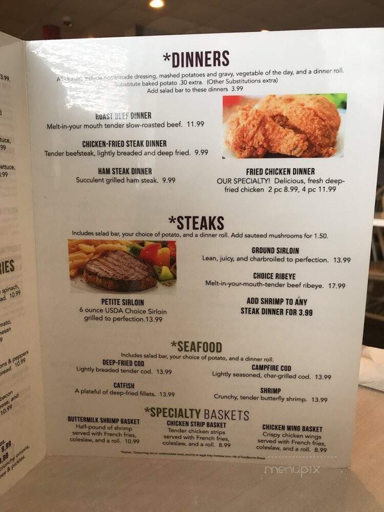Huckleberry's Restaurant Gift - Prairie Du Chien, WI menu_pic