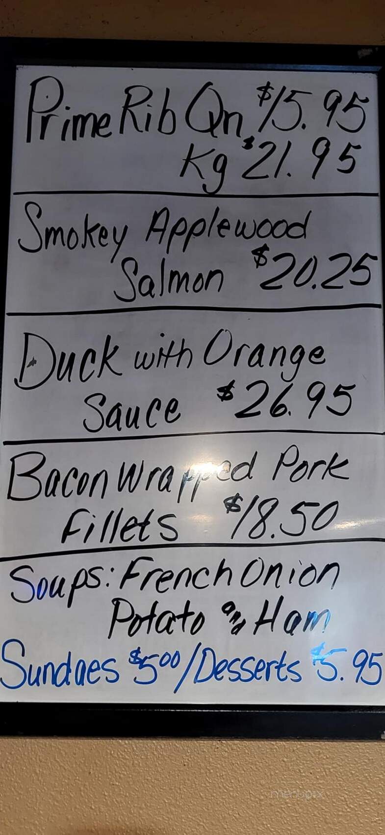 Lox Club - Combined Locks, WI menu_pic